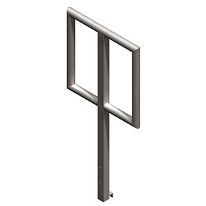 Litedeck Handrail, Open Type 2ft (0.61m) Silver