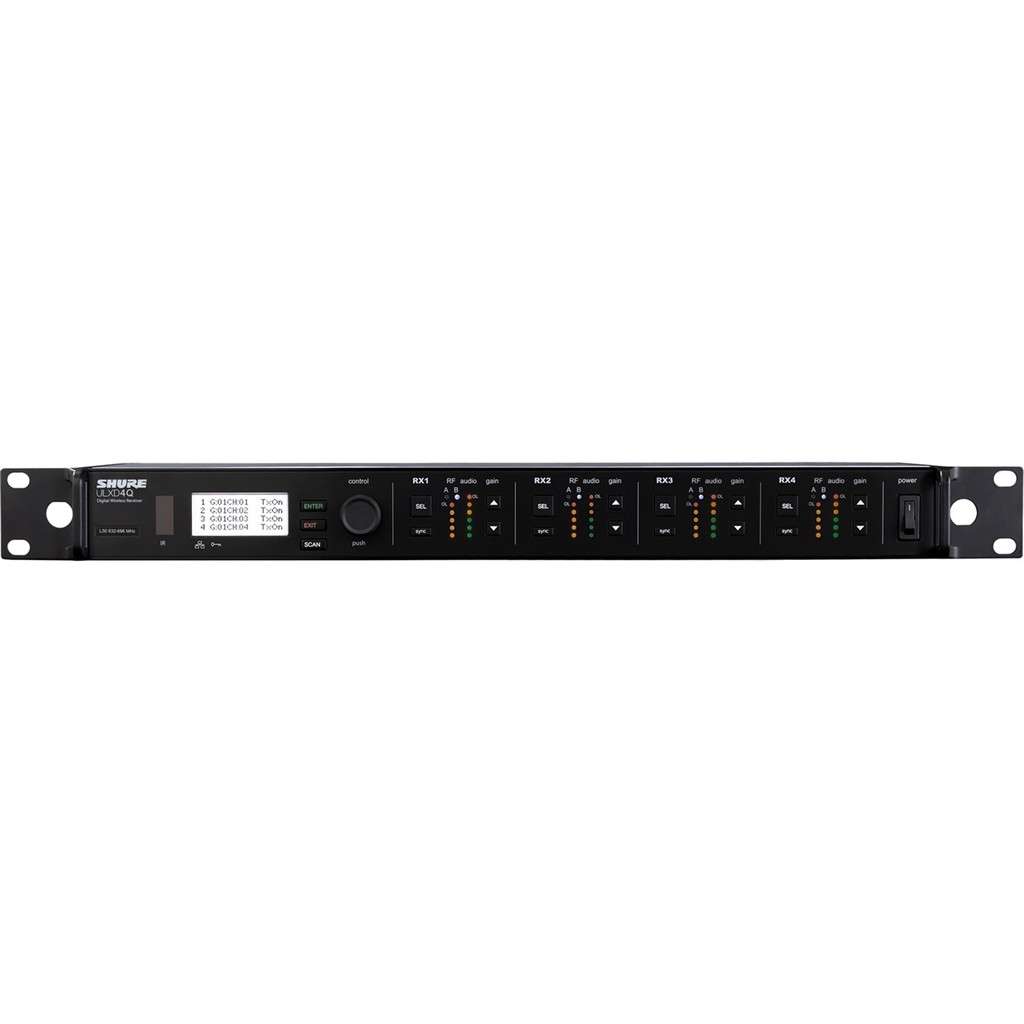 Shure ULXD4Q Digital Wireless Microphone Quad Receiver