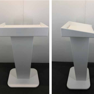 Lectern, White Solid Wooden [LECTERN6]