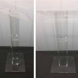 Lectern, Frosted Perspex 1.2m [LECTERN15]