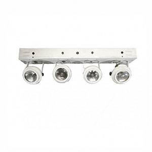 PAR 36 4 Way linear Pinspot Bar, 4x 30W 6V, Black, 16A