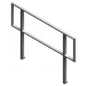 Litedeck Handrail, Open Type 6ft (1.82m) Silver