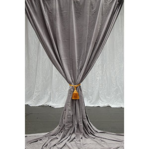Dark Grey 22 Velvet 4.5m x 4.5m (15ft x 15ft)