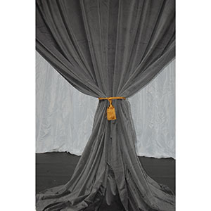 Dark Grey 63 Velvet 3.0m x 3.0m (10ft X 10ft)