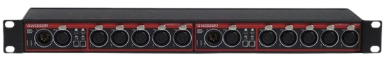 DMX Splitter, Swisson XSR-5R-5R RDM , 2 x 5 Way, Rack Mount