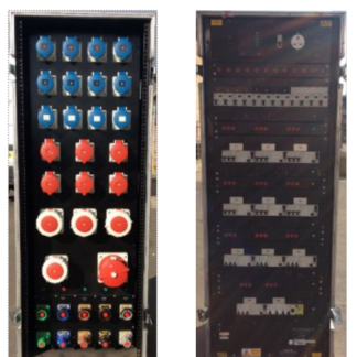400A > 1x 400A, 1x 125A/3, 4x 63A/3, 6x 32A/3, 12x 32A, 1x 13A (Individual/Overall MCBs) [DIS400X]