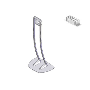 Unicol Parabella Hi-Level Stand, Silver